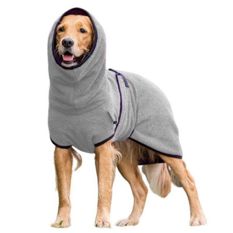 Adjustable Absorbent Dog Bathrobe