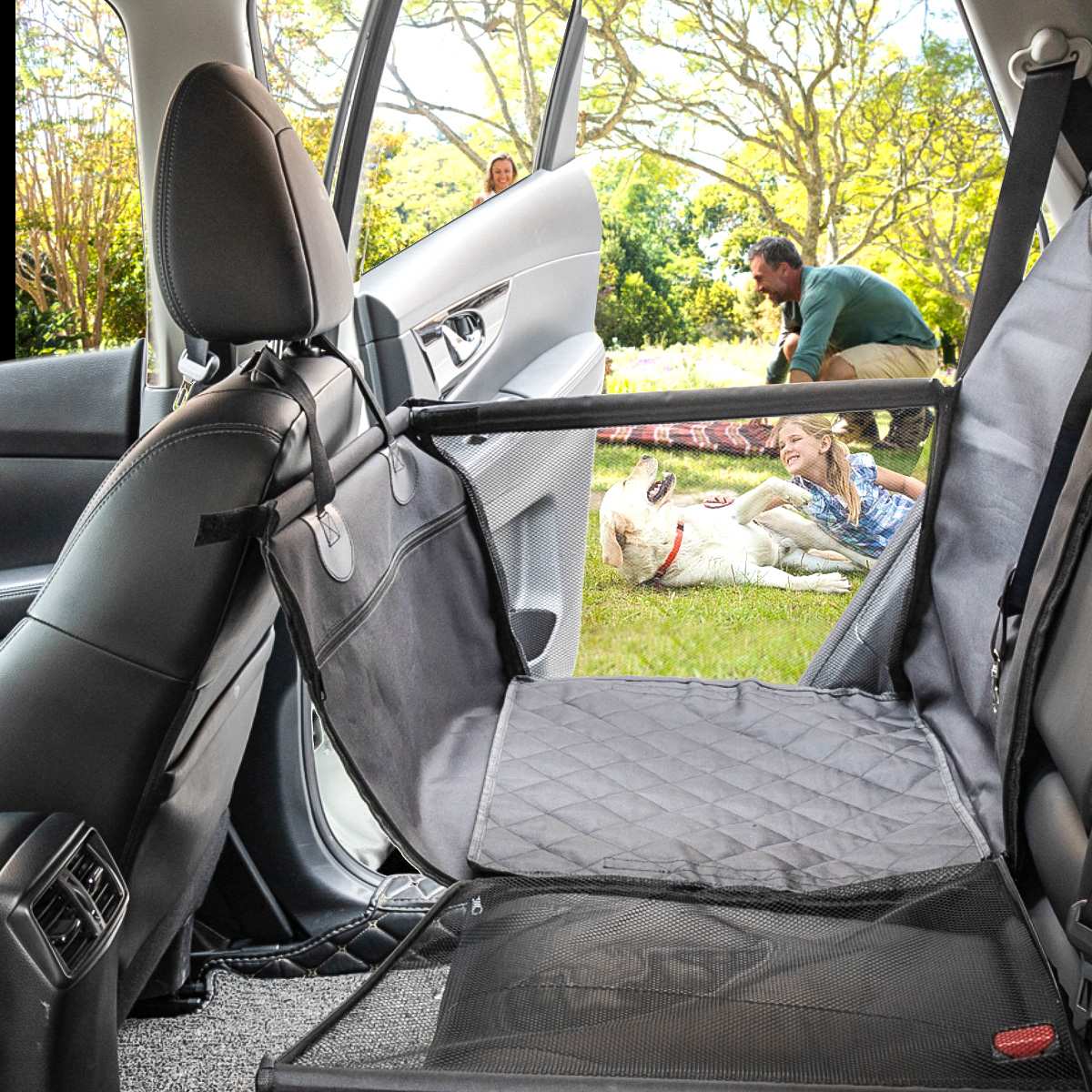Folding Hammock Dog Car Front Seat Cover