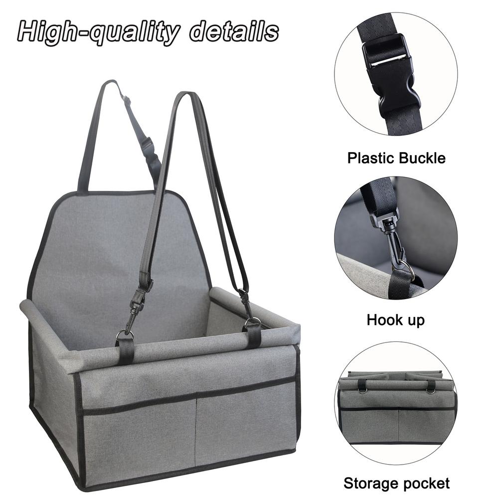 Dog Car Booster Seat With Safety Belt