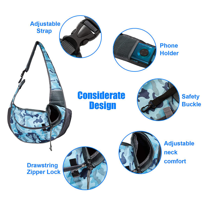 Durable Padded Strap Pet Sling Bag