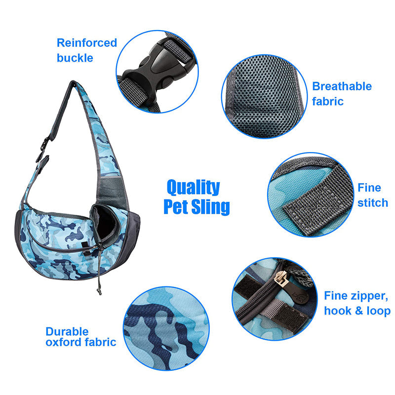 Durable Padded Strap Pet Sling Bag