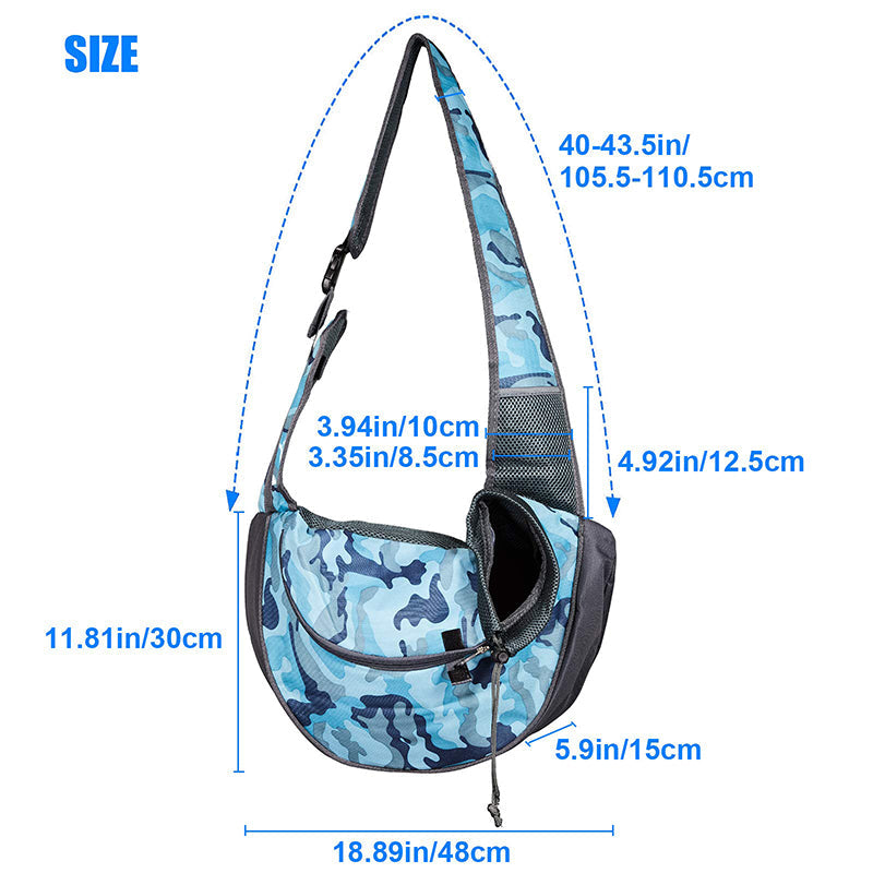 Durable Padded Strap Pet Sling Bag