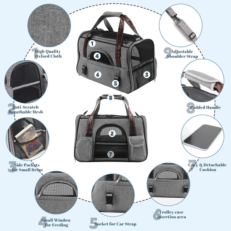 Anti Scratch Pet Carrier For Small Pets