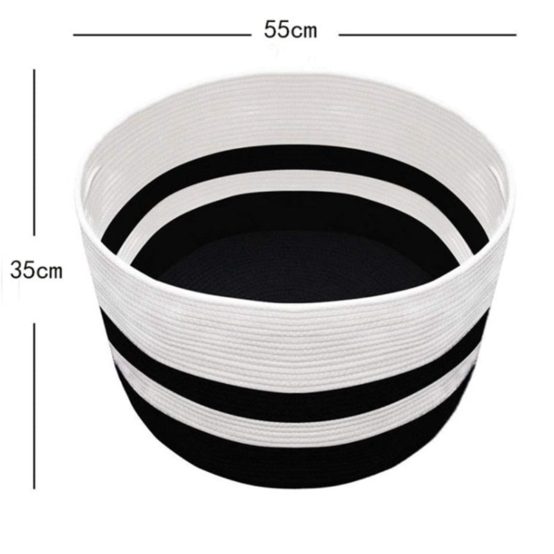 Woven Cotton Rope Dog Toys Basket