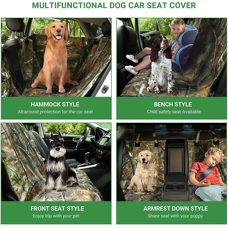 Camouflage Durable Dog Car Seat Cover