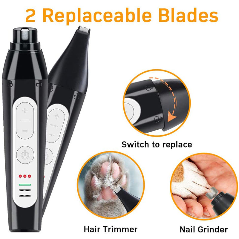 2 In 1 Dog Hair Trimmer & Nail Grinder