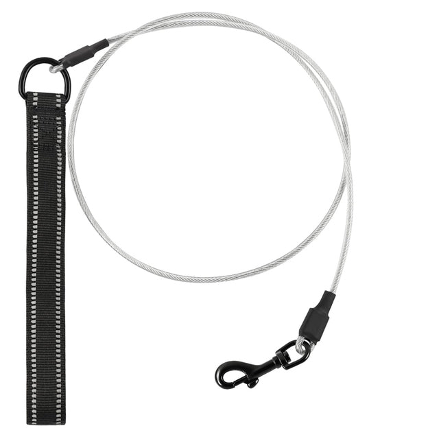 Strong Comfort Padded Handle Metal Dog Leash