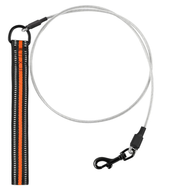 Strong Comfort Padded Handle Metal Dog Leash