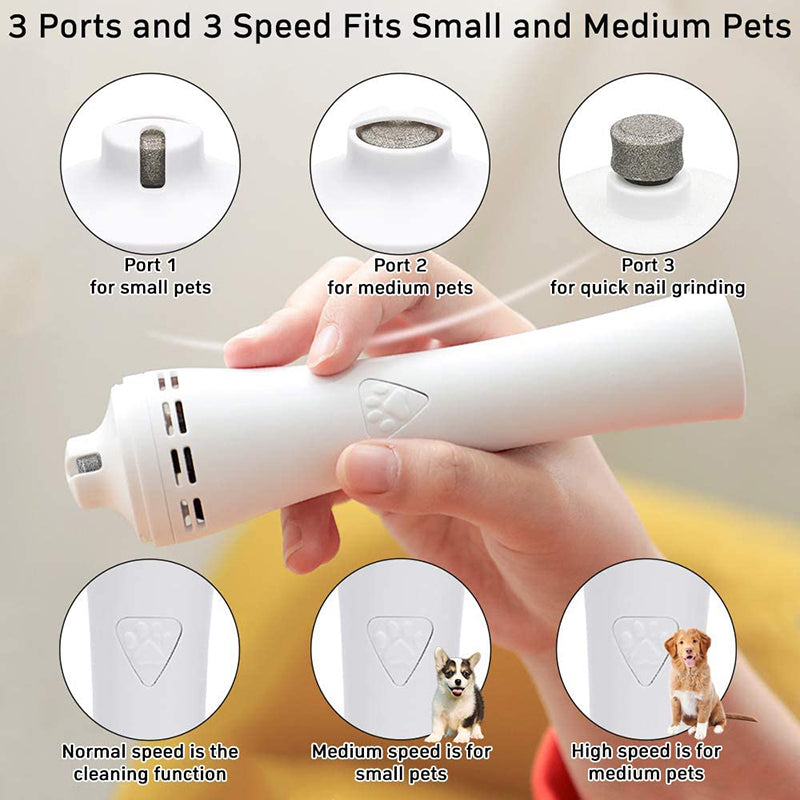 Dust Suction 3 Speed Dog Nail Grinder