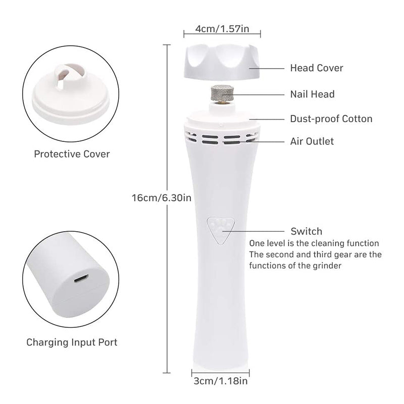 Dust Suction 3 Speed Dog Nail Grinder