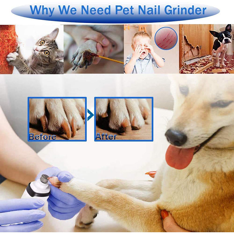 2 Speed LCD Dog Nail Grinder