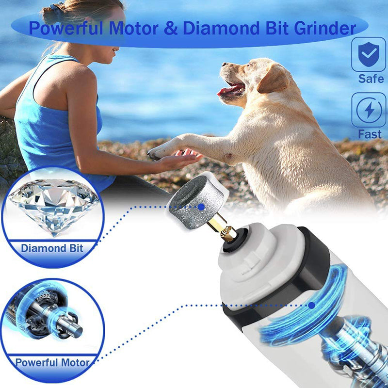 2 Speed LCD Dog Nail Grinder