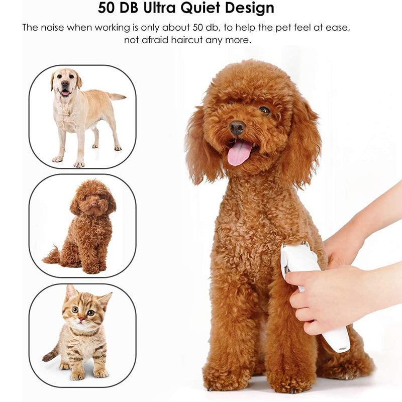 Low Noise Cordless Dog Hair Trimmer