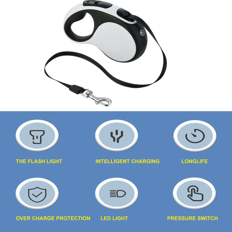 Heavy Duty Rechargeable LED Flashlight Dog Lead
