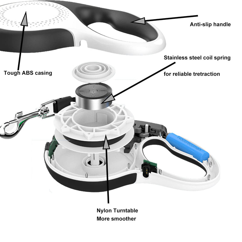 Heavy Duty Rechargeable LED Flashlight Dog Lead