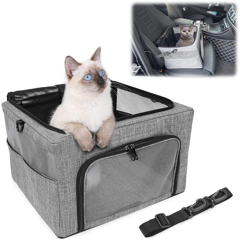 Metal Frame Pet Car Seat Carrying Bag
