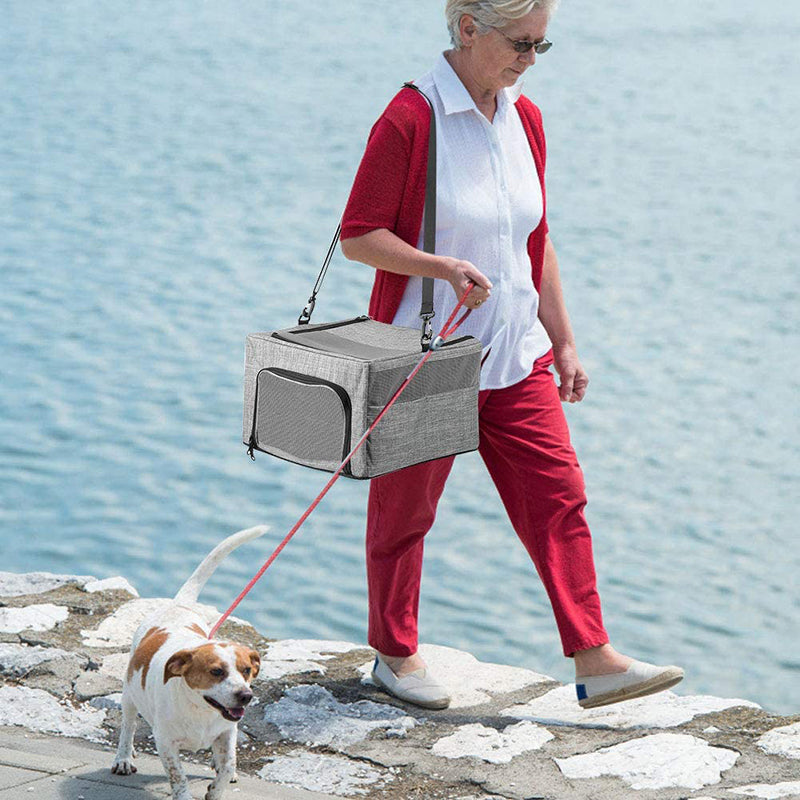 Metal Frame Pet Car Seat Carrying Bag