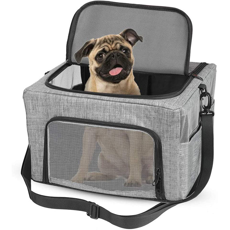 Metal Frame Pet Car Seat Carrying Bag