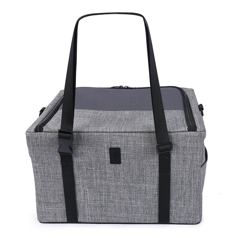 Metal Frame Pet Car Seat Carrying Bag