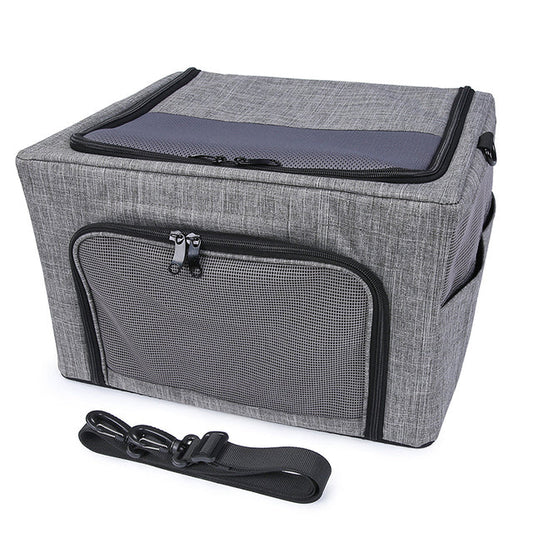 Metal Frame Pet Car Seat Carrying Bag