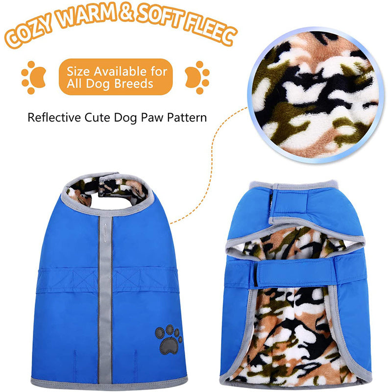 Reflective Reversible Winter Dog Clothes