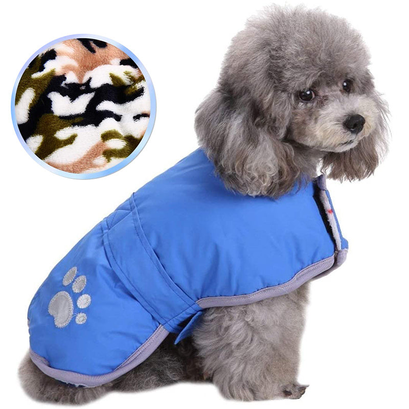 Reflective Reversible Winter Dog Clothes