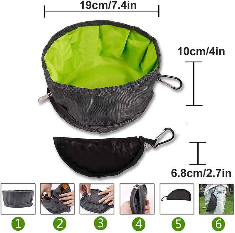 1.1L Large Capacity Collapsible Dog Bowls