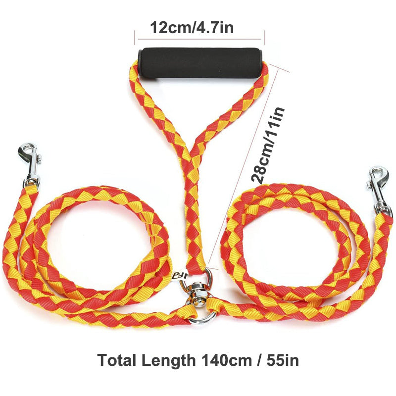 No Tangle Coupler Dual Dog Leash