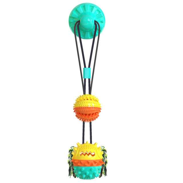 Double Ball Molar Teeth Dog Toy