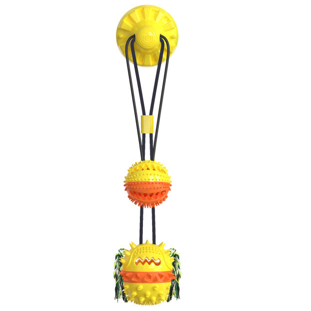 Double Ball Molar Teeth Dog Toy