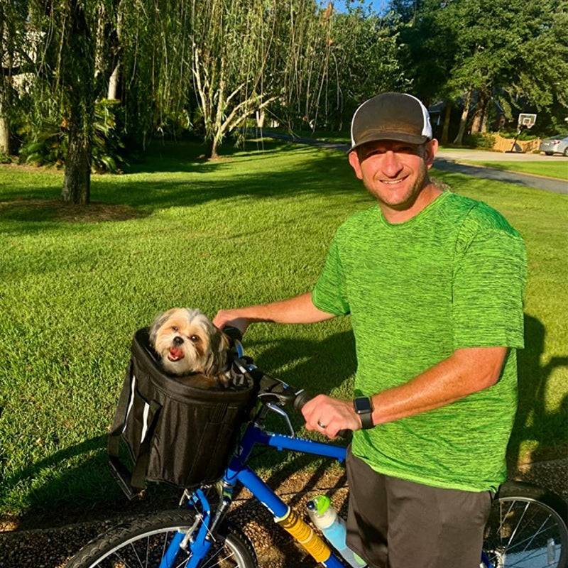 Front Handlebar Dog Bicycle Basket