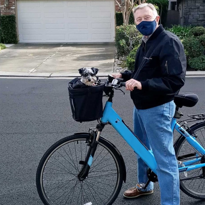Front Handlebar Dog Bicycle Basket