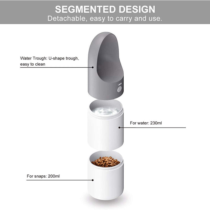 2 In 1 Detachable Dog Water Bottle