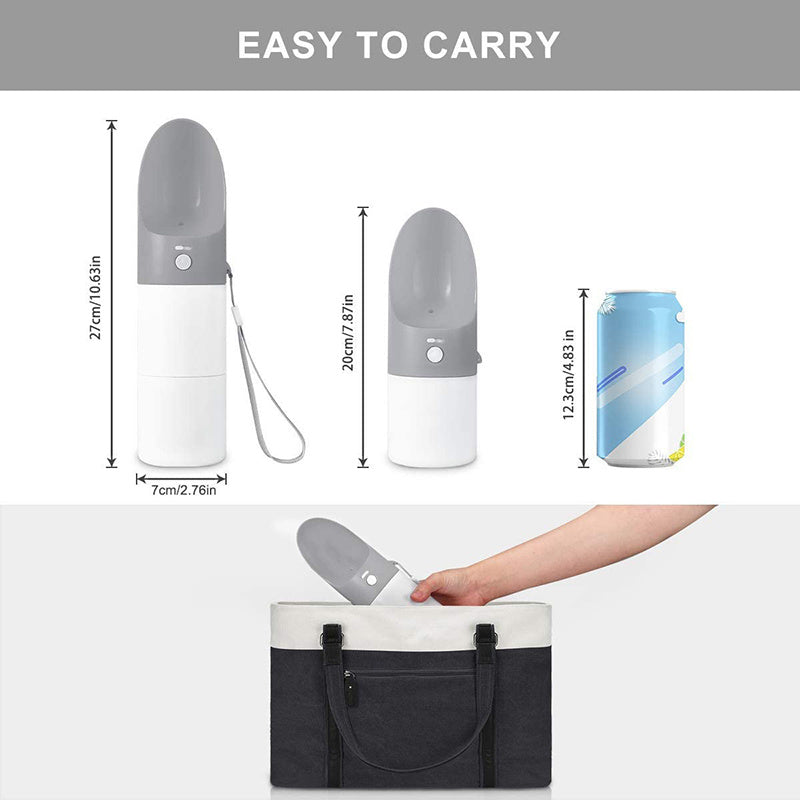 2 In 1 Detachable Dog Water Bottle