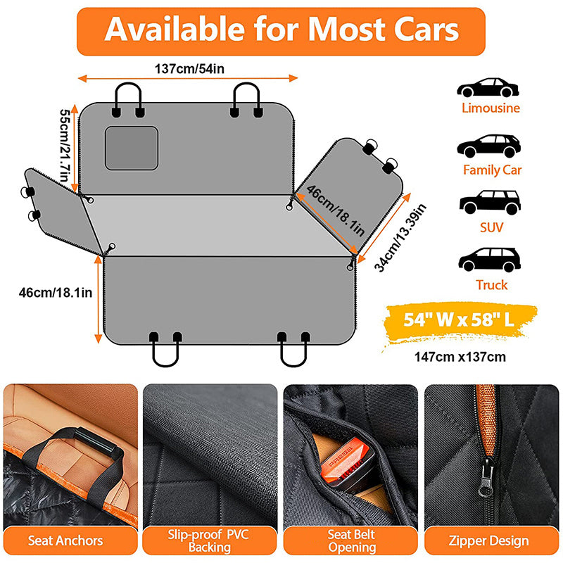 Waterproof Heavy Duty Dog Car Seat Cover