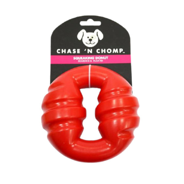 Squeaky Donut Springy Floatable Dog Toys