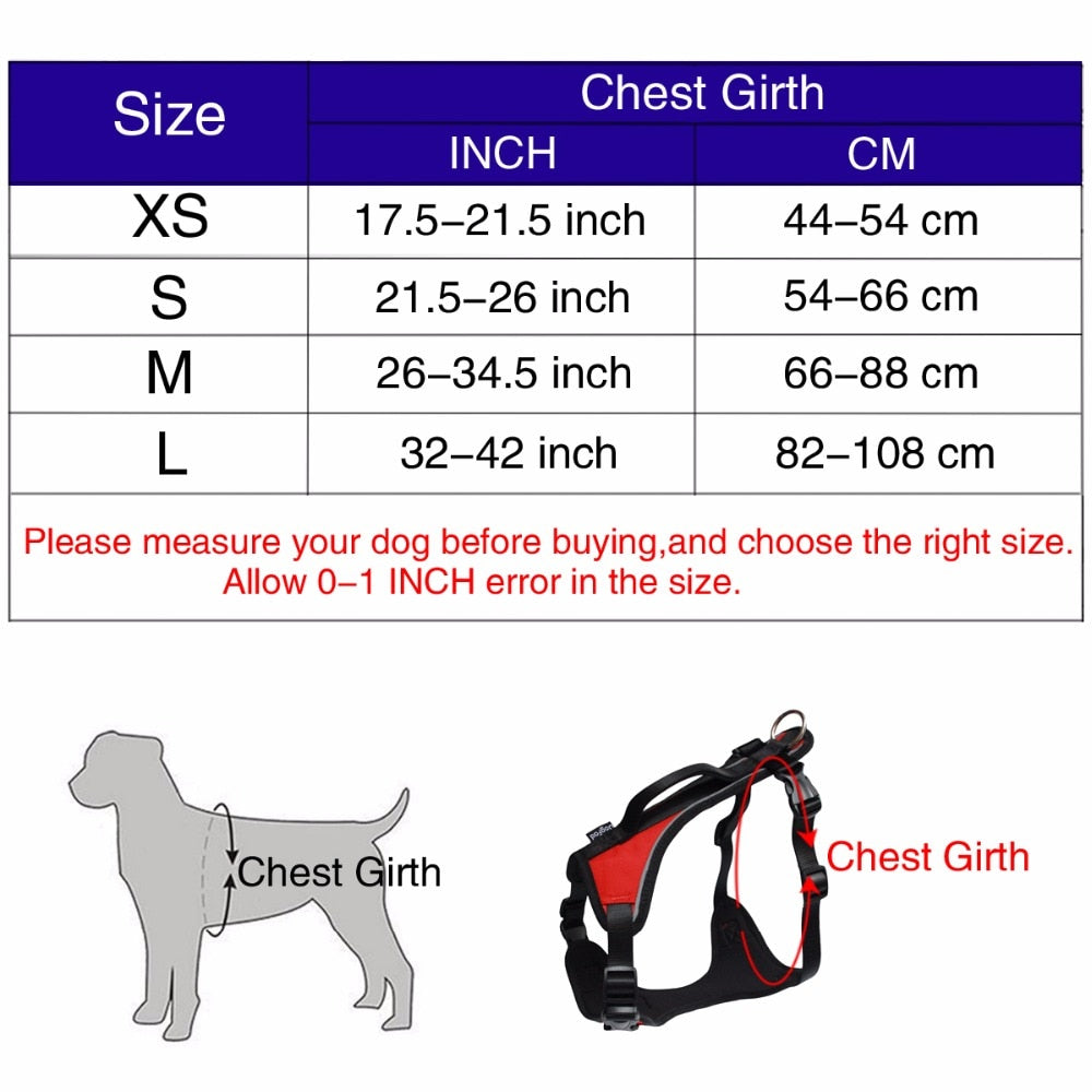 Reflective No Pull Training Dog Harness