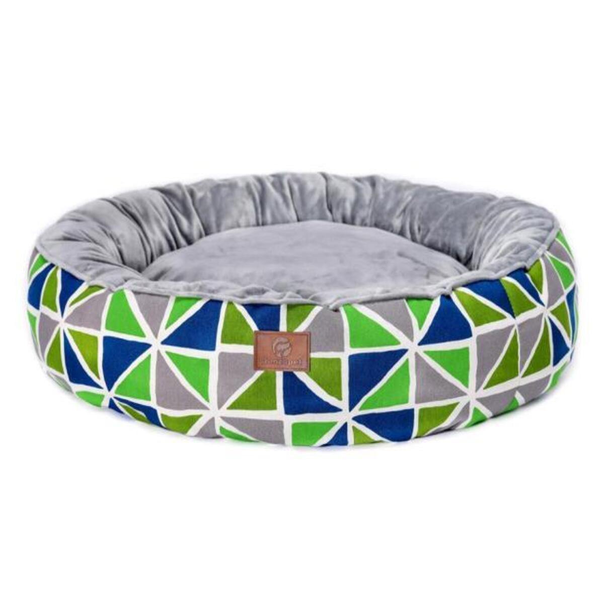 Crystal Plush Fleece Round Dog Bed - Bark ‘n’ Paws