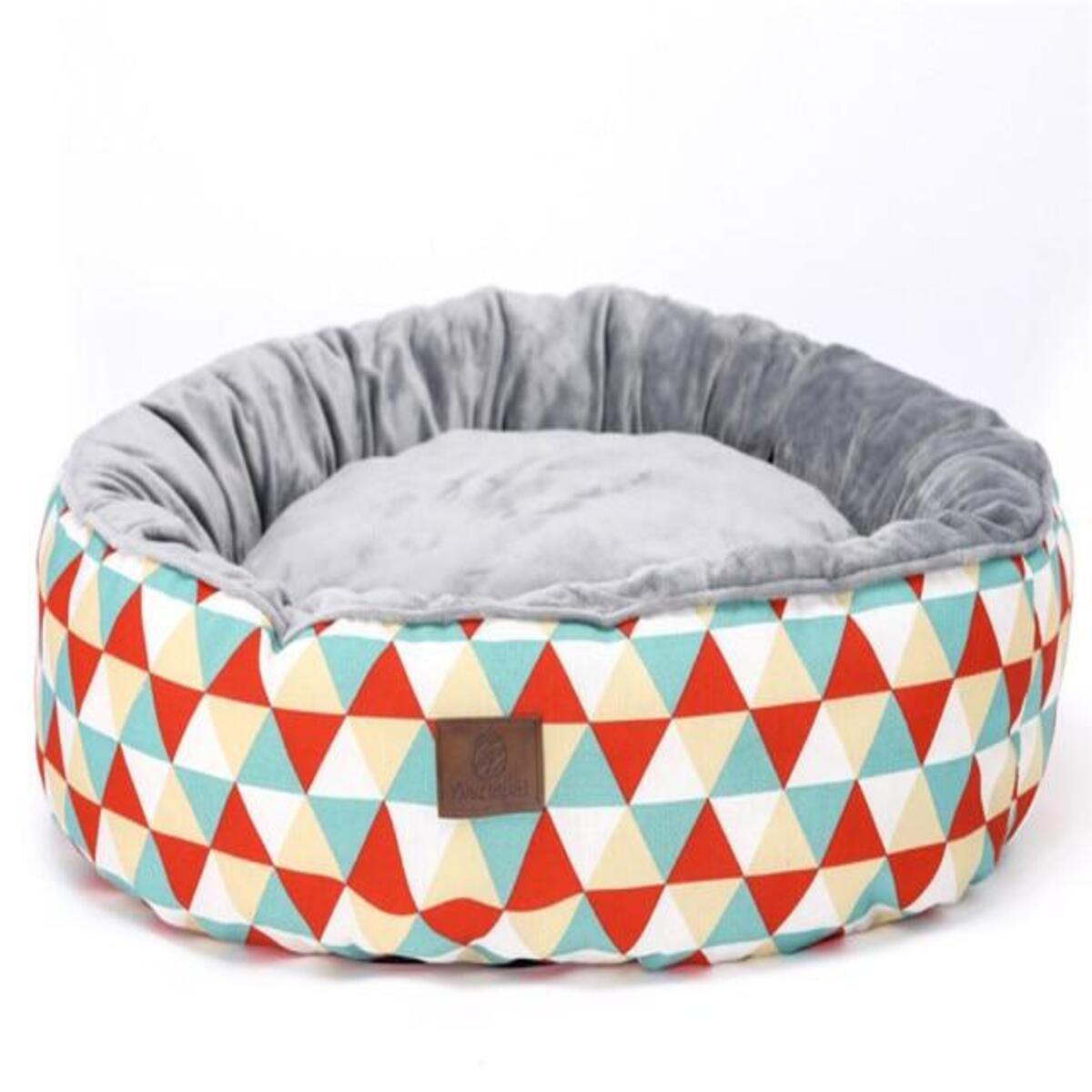 Crystal Plush Fleece Round Dog Bed - Bark ‘n’ Paws