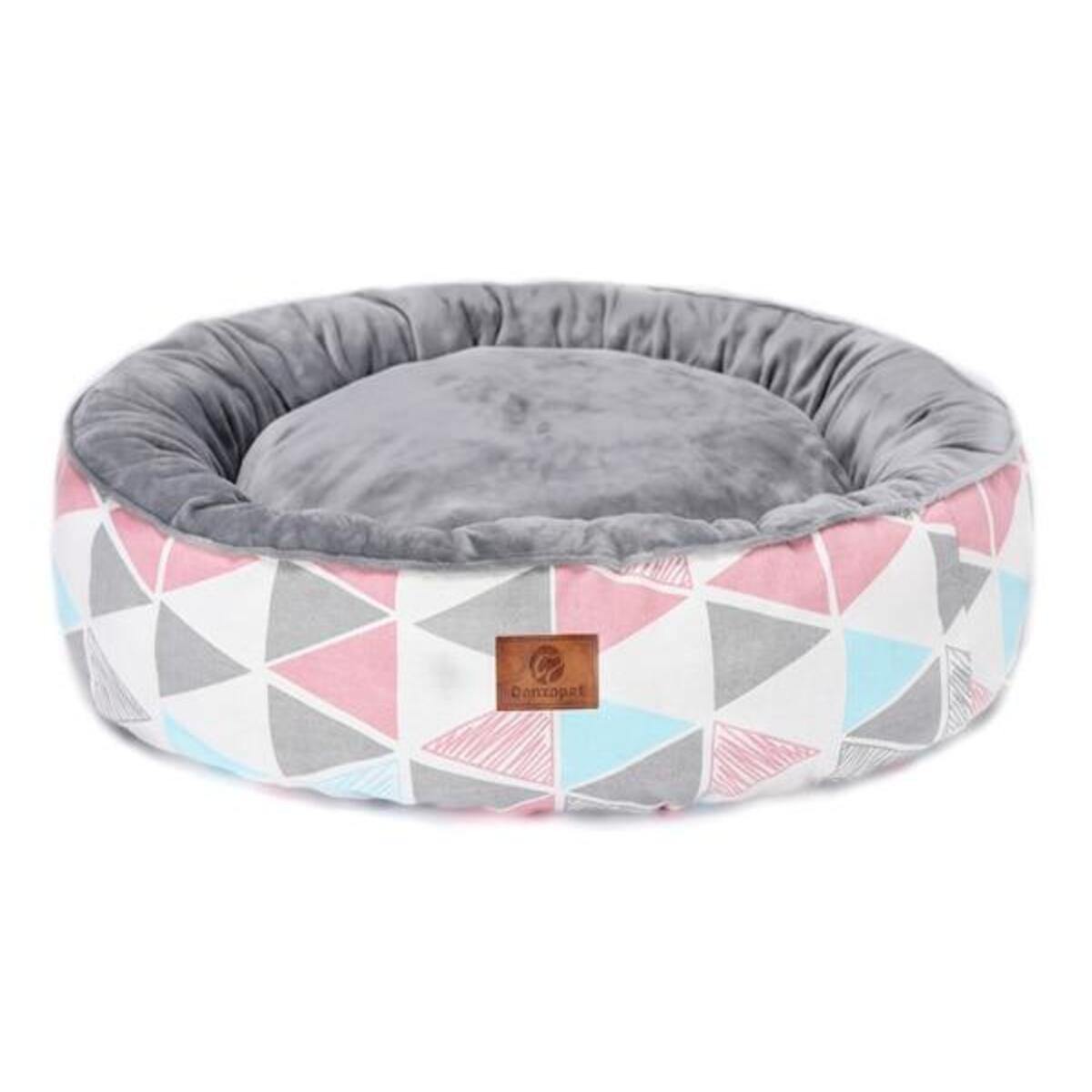 Crystal Plush Fleece Round Dog Bed - Bark ‘n’ Paws
