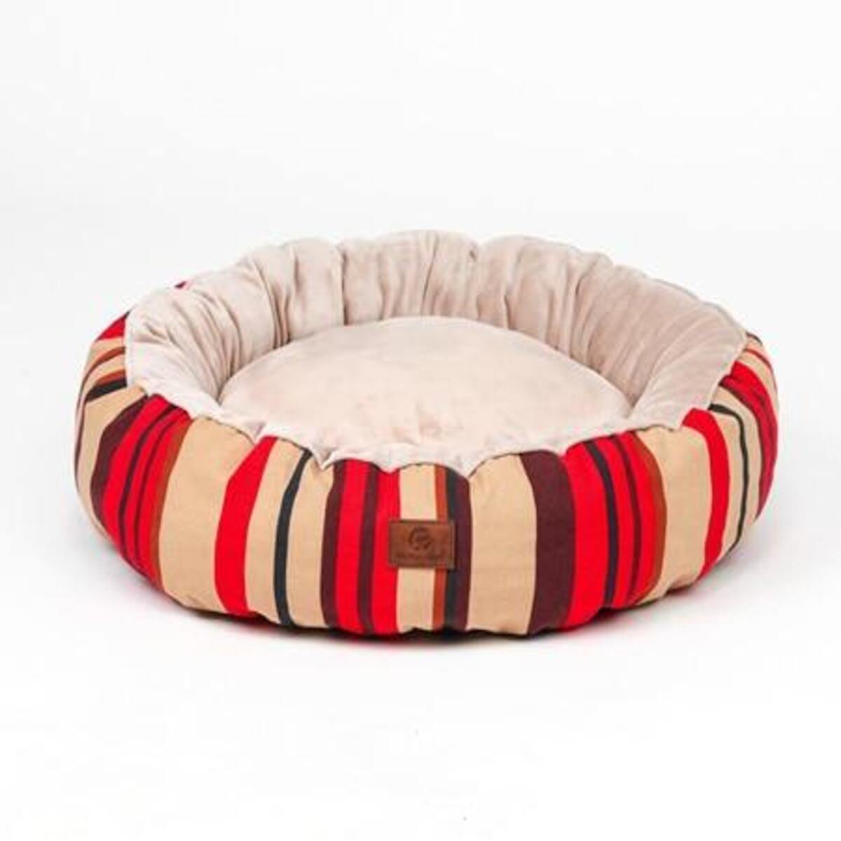 Crystal Plush Fleece Round Dog Bed - Bark ‘n’ Paws