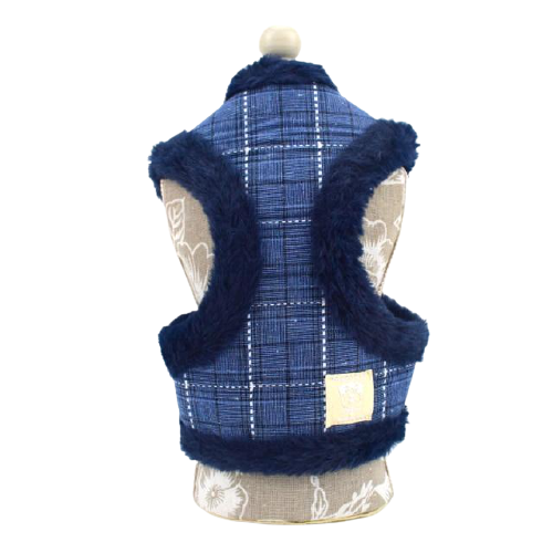 Thick Faux Fur Soft Dog Harness