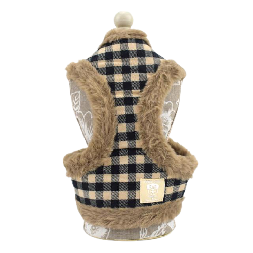 Thick Faux Fur Soft Dog Harness