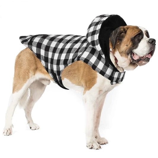 Warm Classic Plaid Dog Jacket