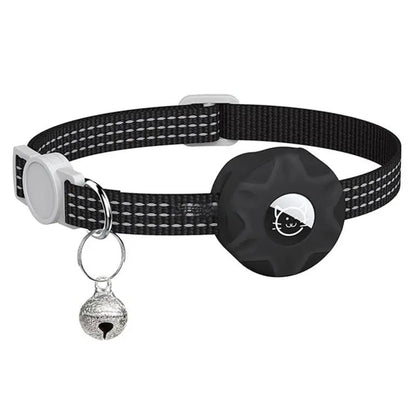 Reflective Pet AirTag Collar With Bell