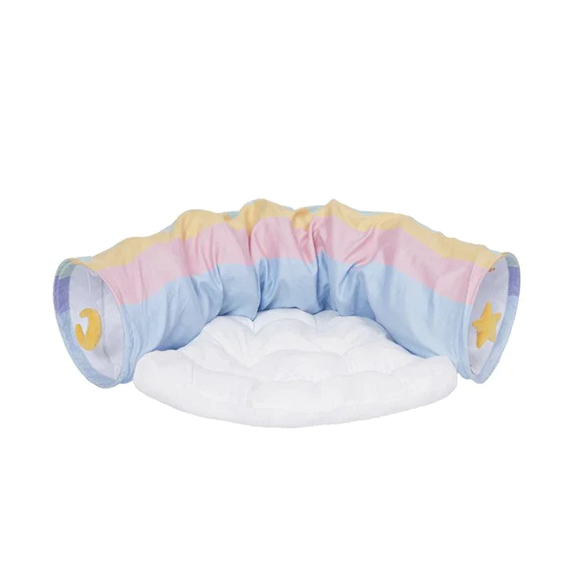 Rainbow Tunnel Cat Bed