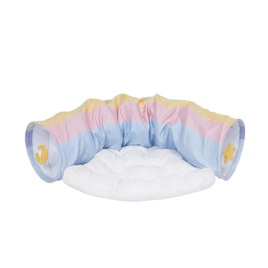 Rainbow Tunnel Cat Bed