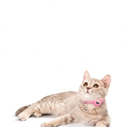Reflective Pet AirTag Collar With Bell
