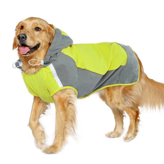 Adjustable Lightweight Hooded Dog Raincoat