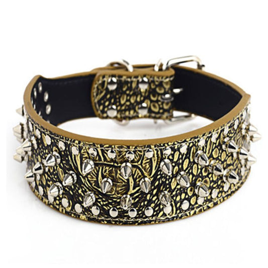 Luxurious Spiked Studded Dog Collar